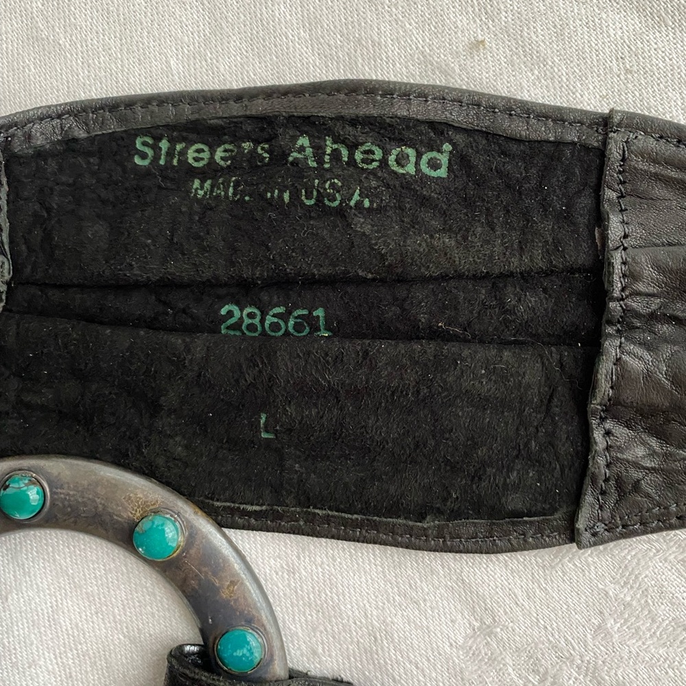 Streets Ahead Black Leather Belt - Picture 3 of 8